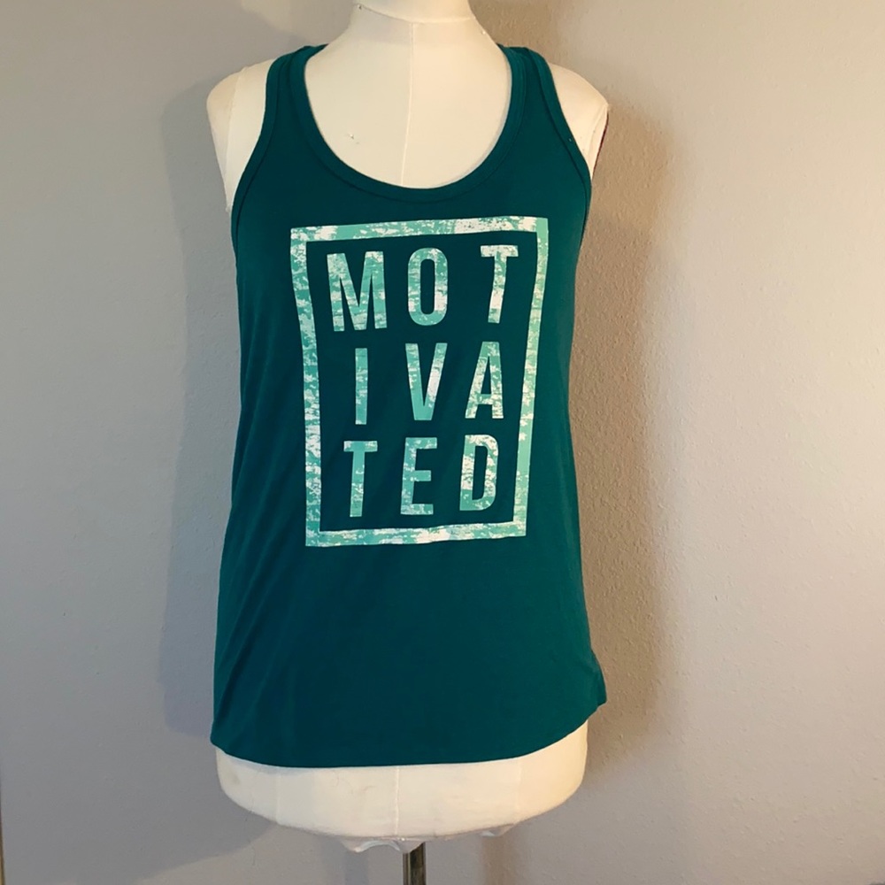 Green workout Tank top